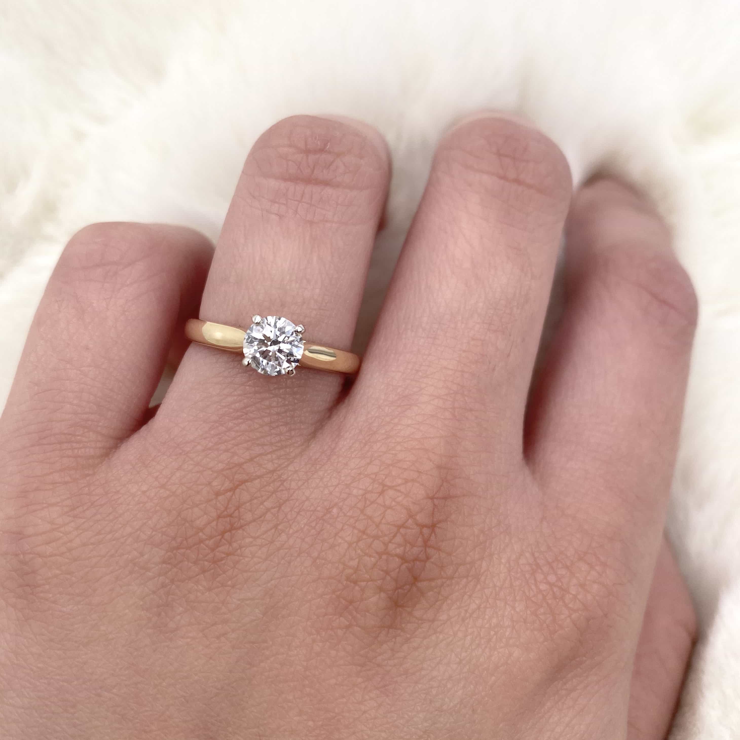 0.70 carat diamond ring on hand Clearance
