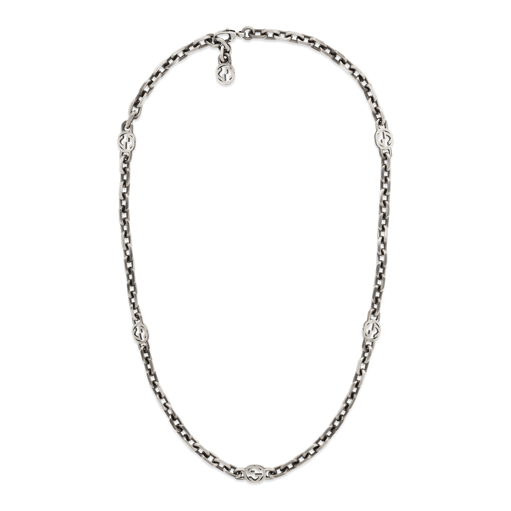 gucci silver necklace