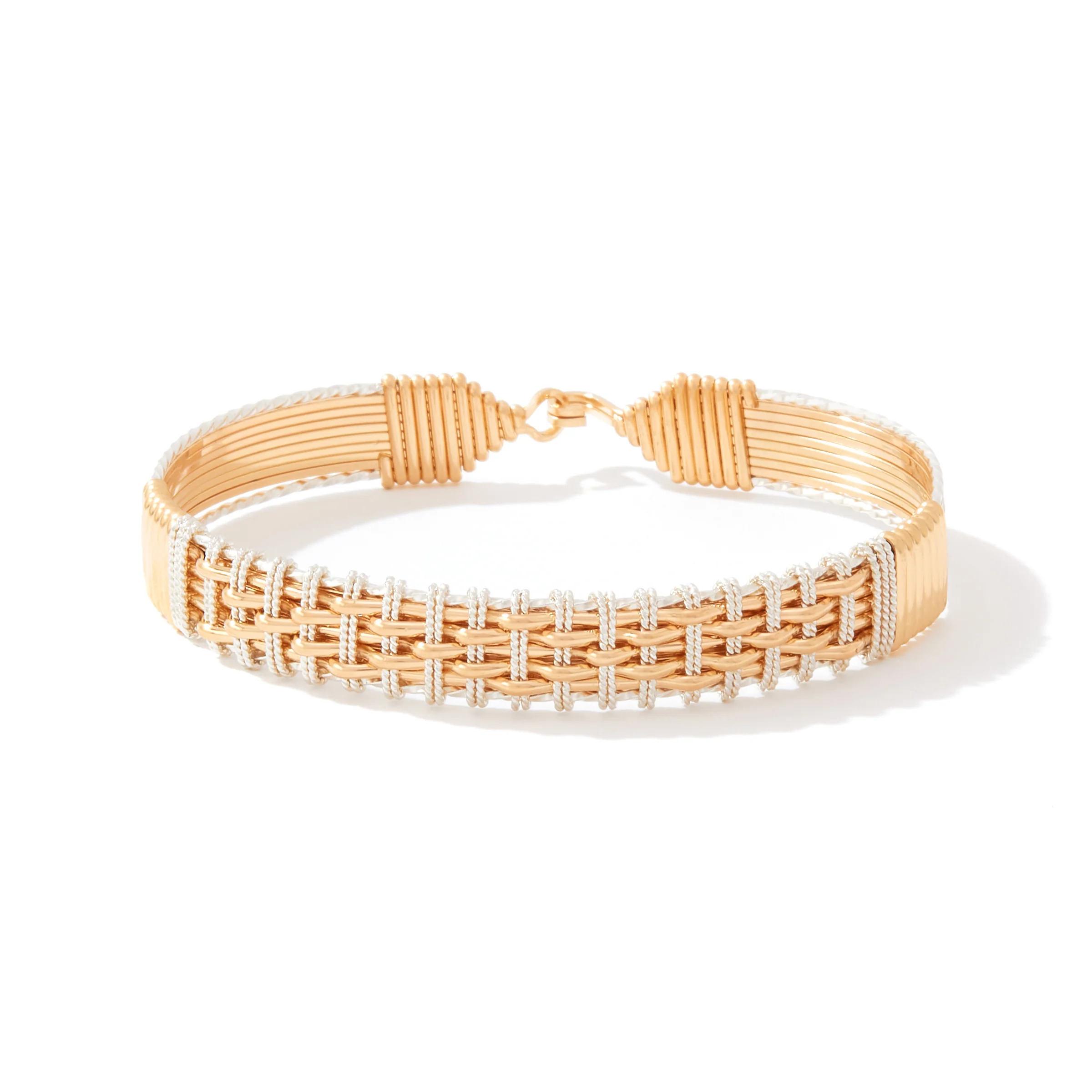 14K Gold and Sterling Silver Ronaldo Hidden Gem Bracelet Lee