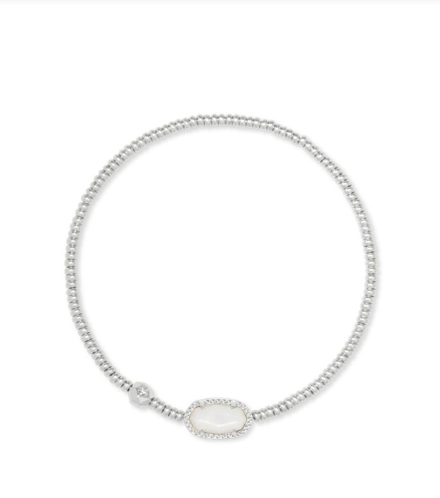 Kendra Scott Stretch Bracelet Grayson Rhodium Plated Lee Ann's