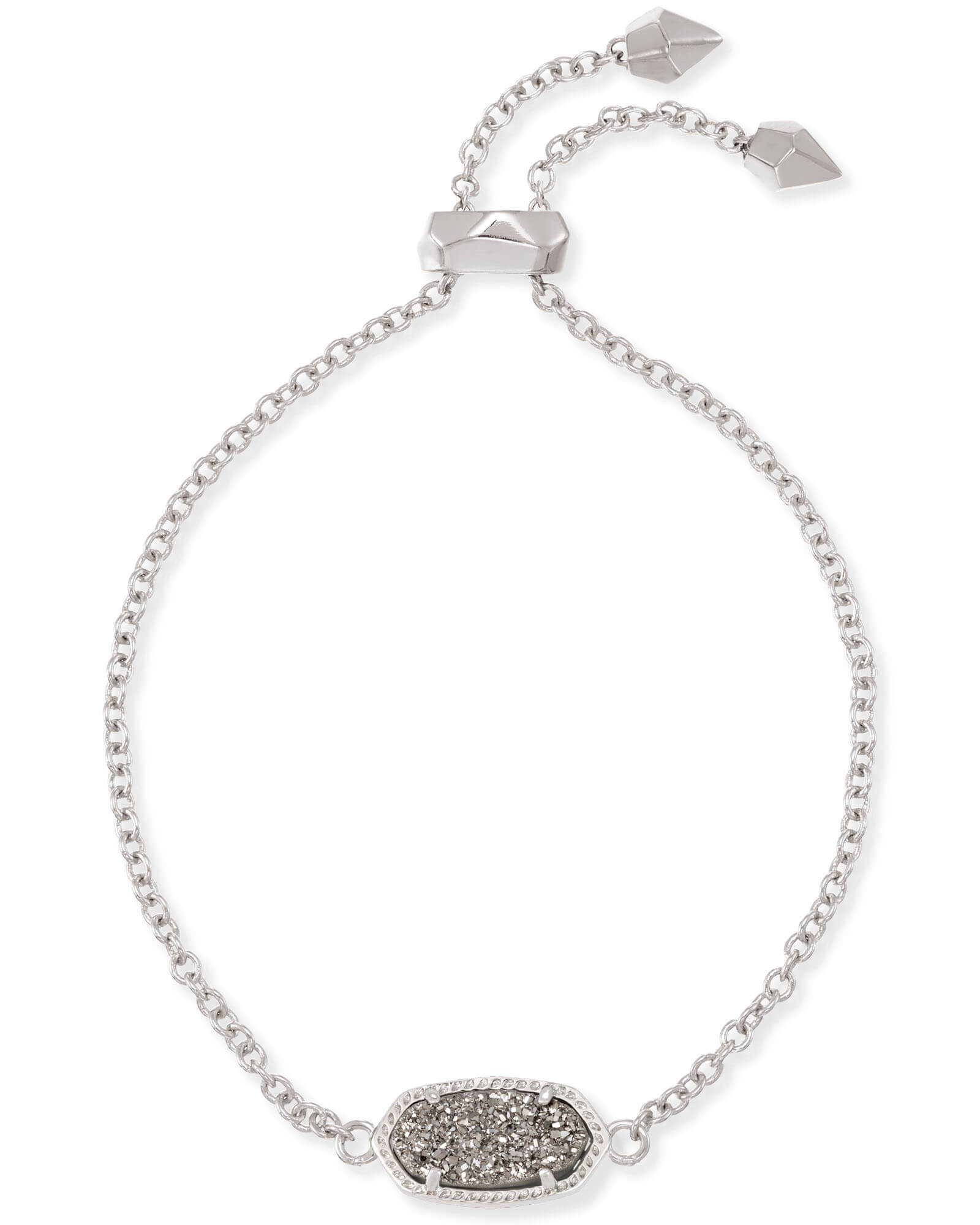 Kendra Scott Elaina Silver Adjustable Chain Bracelet Lee Ann's