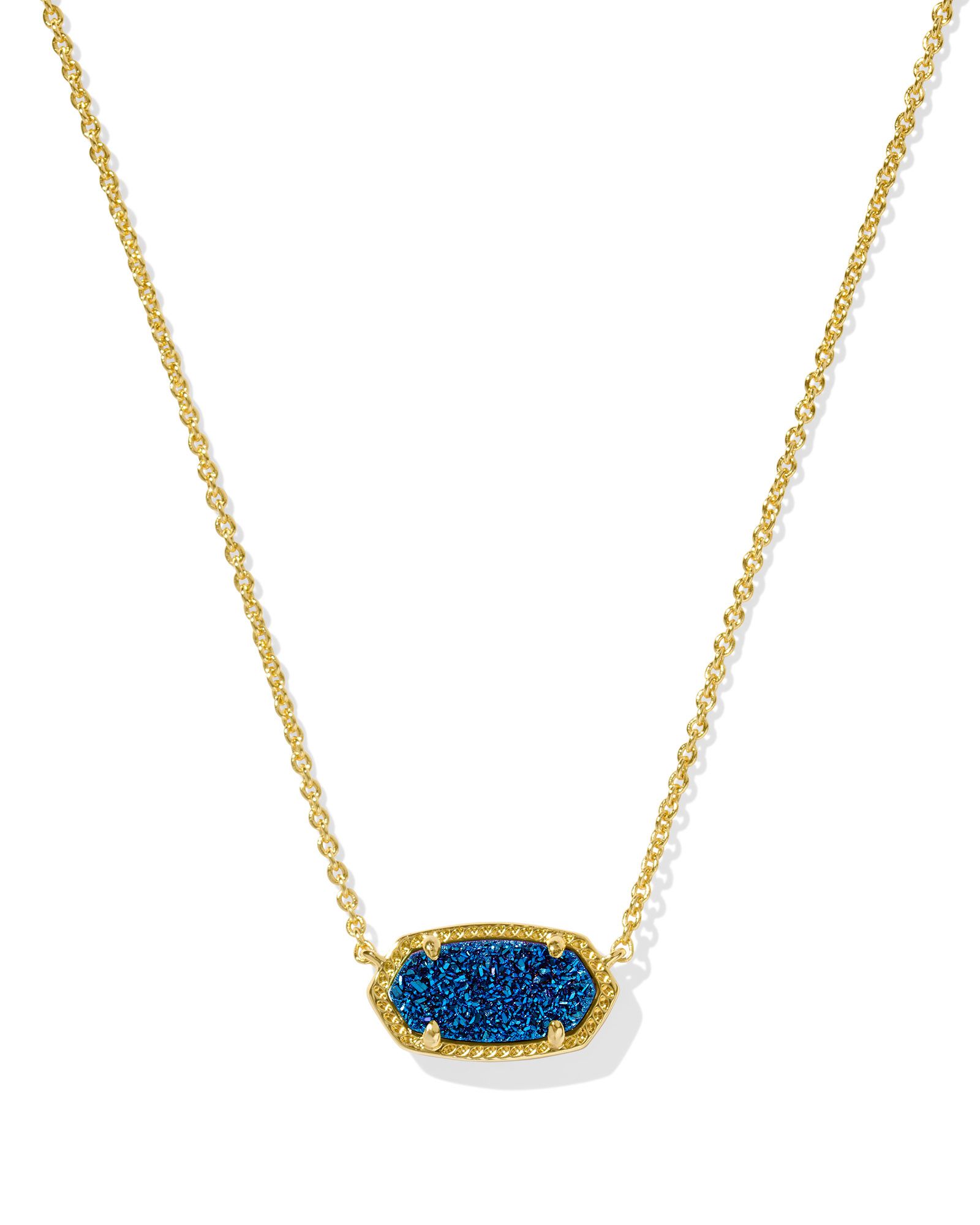 Kendra Scott Blue Drusy Necklace 001-772-2002341 | Lee Ann's Fine