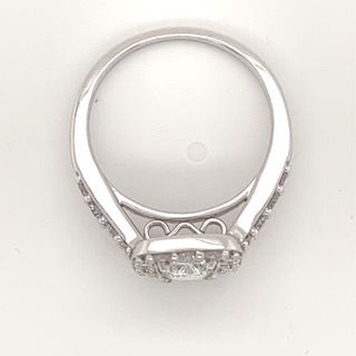 その他 BIG HIME LIMITED WHITE GOLD ver Homxi Ring Women 14K Gold,6 Prong Round 0.5ct Created