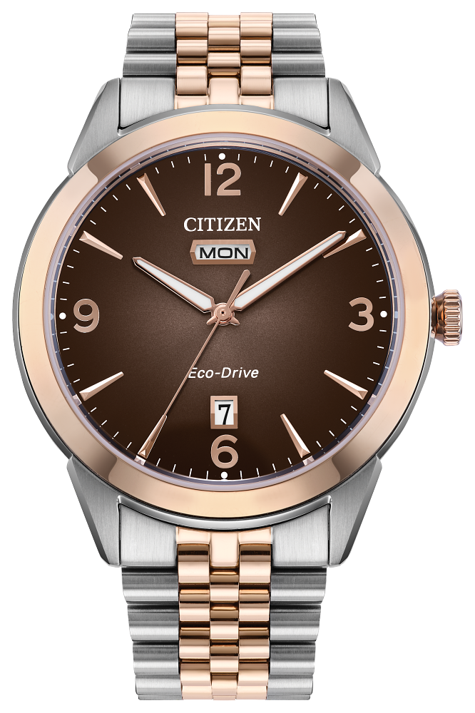 CITIZEN Eco-Drive 時計 シルバー/ブラウン CITIZEN VINTAGE-INSPIRED ECO-DRIVE WATCH 001-515-01119 | Lester