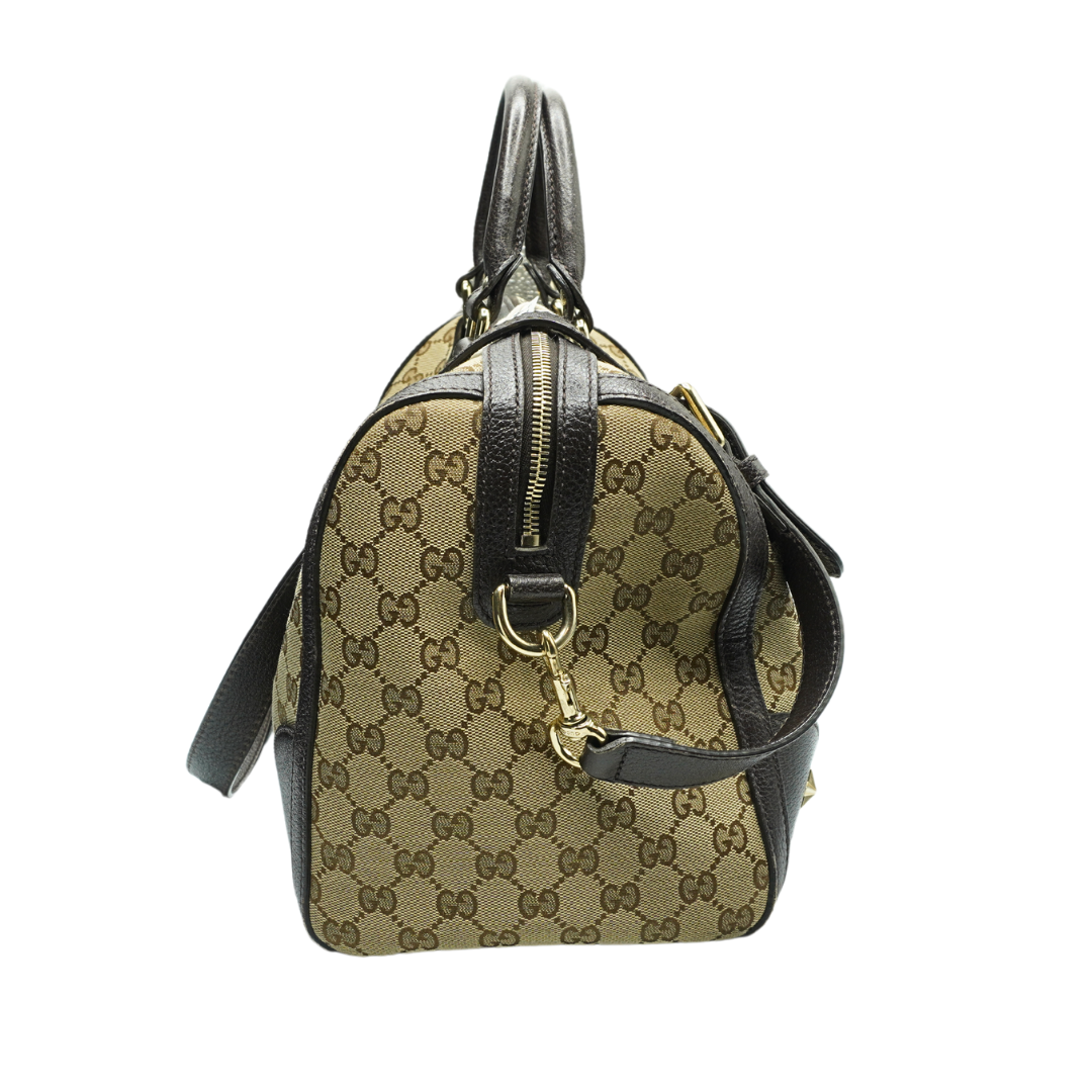 GUCCI Beeシリーズ　バッグ Gucci Pink Leather Pearl Studded Mini Broadway Bee Shoulder Bag