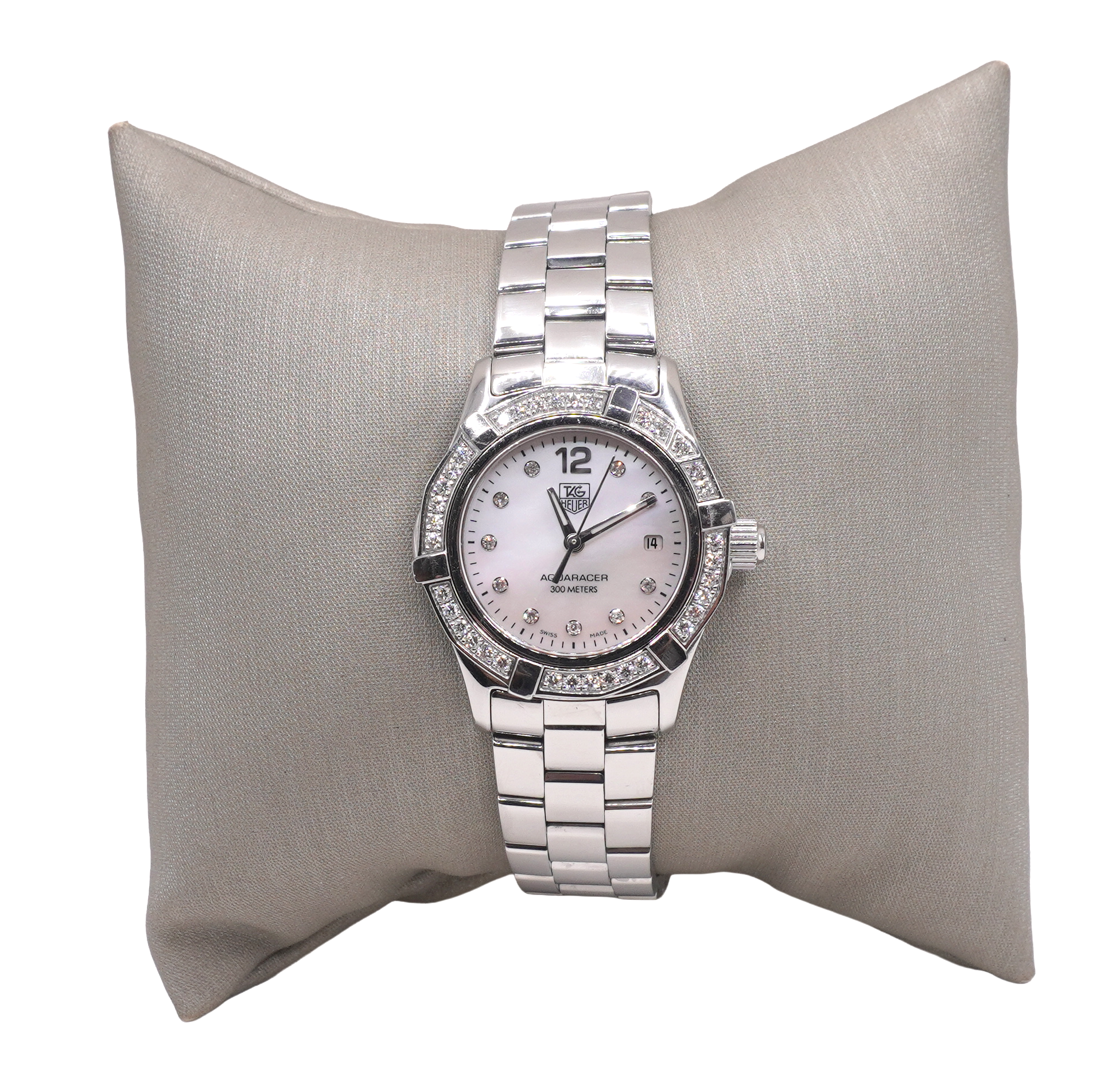 TAG Heuer Stainless Steel Aquaracer with Mother of Pearl Dia 