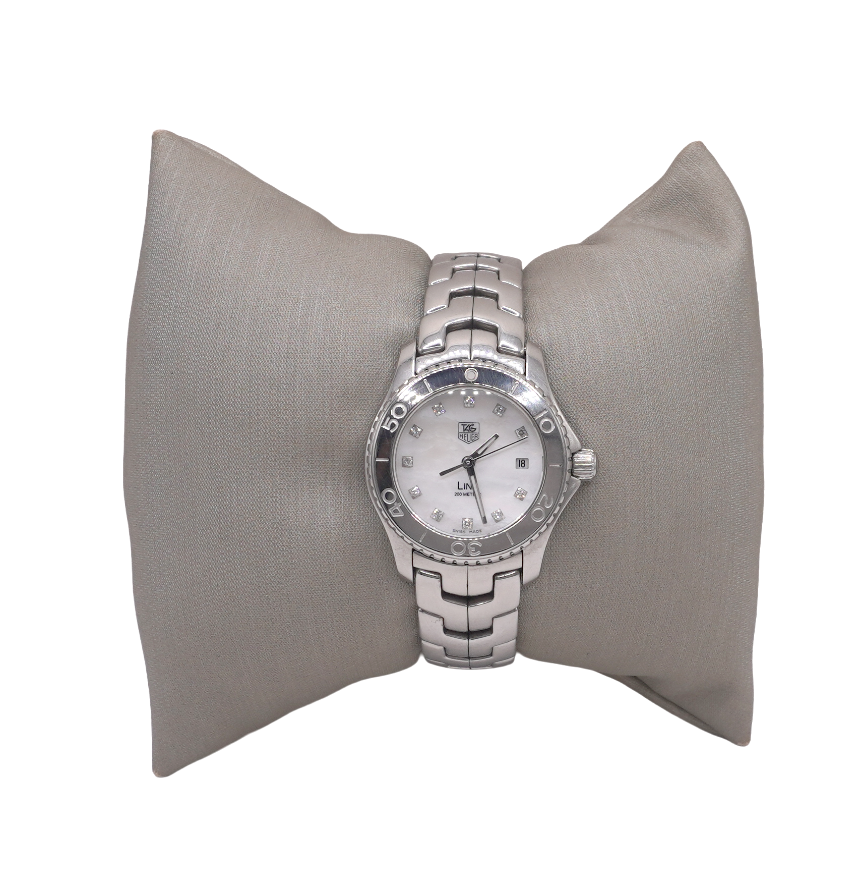 TAG Heuer Stainless Steel Link Watch with Mother of Pearl Di  display picture 3