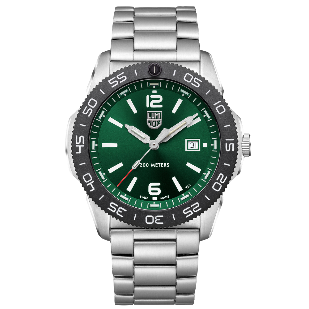 Luminox Pacific Diver Stainless Steel Watch- Green Dial | Lumina