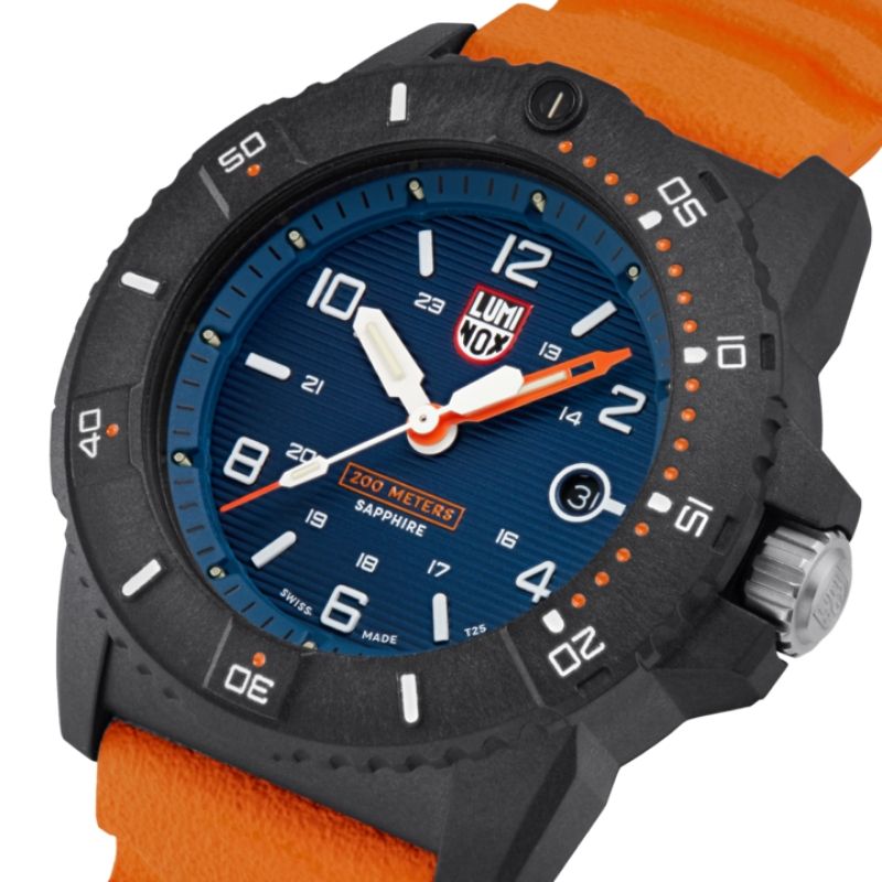 Luminox Luminox Navy Seal Swiss Made Watch with Orange Strap