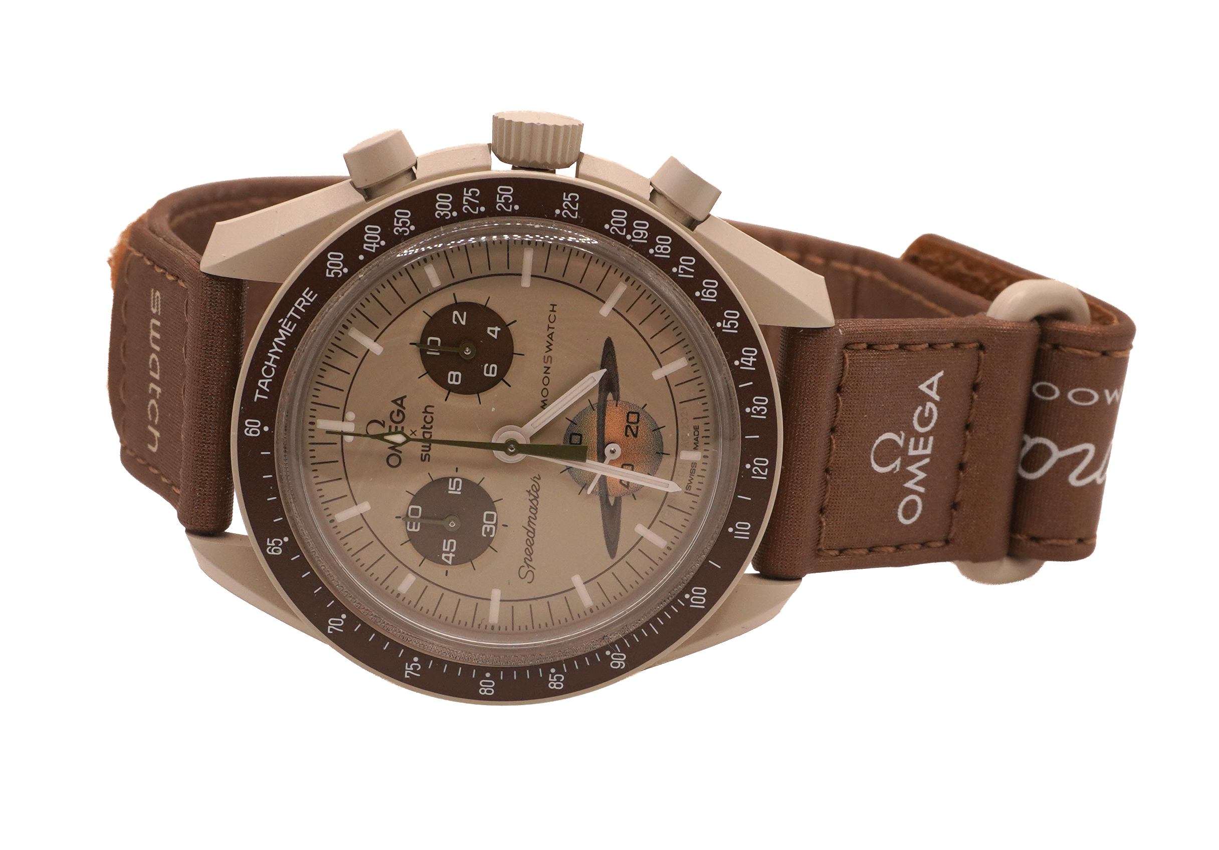 Omega 'Mission to Saturn' Swatch Moonswatch Watch | Lumina Gem