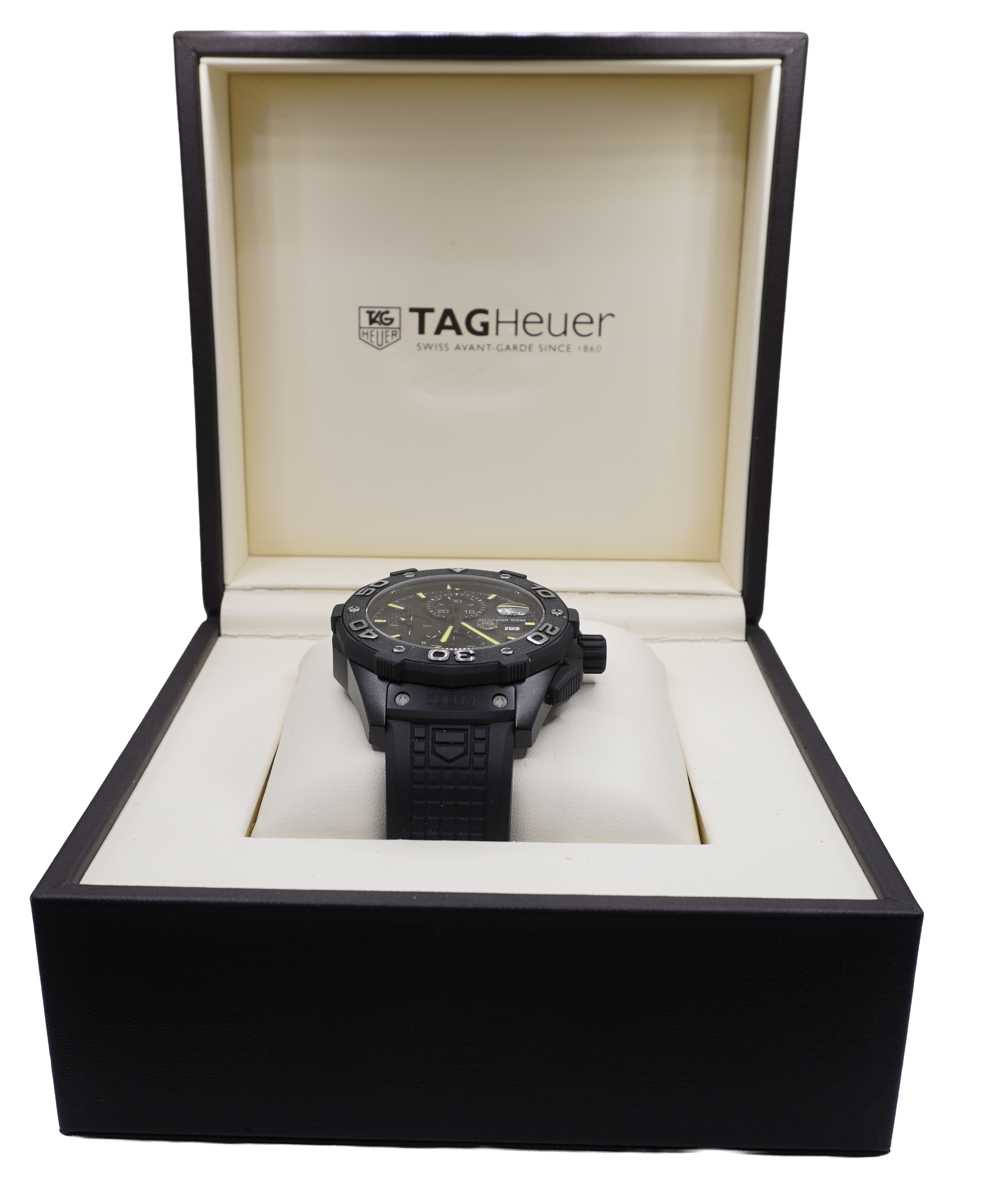 TAG Heuer Aquaracer Chronograph Automatc Black Dial with Bla