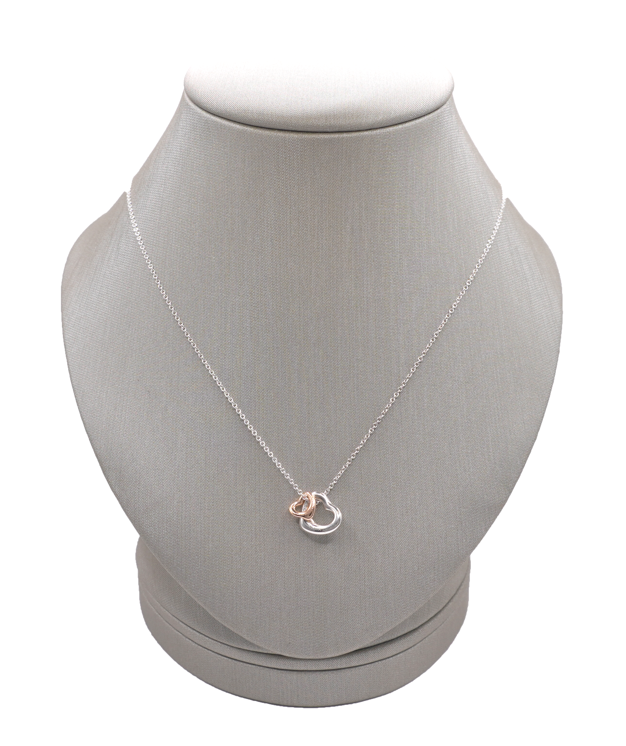 Tiffany & Co. Elsa Peretti Open Heart Necklace in Sterling S