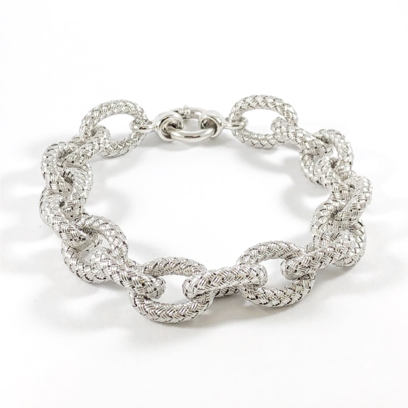 Charles Garnier Sterling Silver Link Bracelet - 8.5