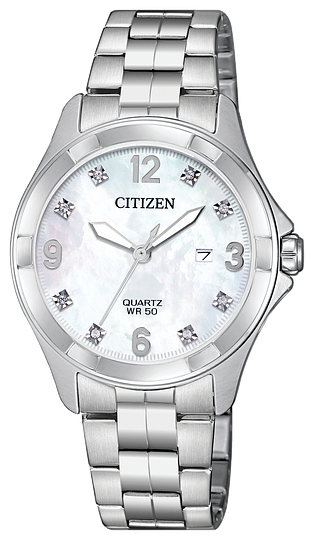 Citizen Ladies Quartz Watch | Crystals, MOP Dial & 50M Water  display picture 1