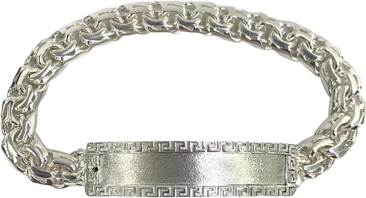 ☆MARS MARK☆ MS Lettering Link Bracelet M104 14k Yellow Gold Mariner Link Mens Bracelet, 8.5