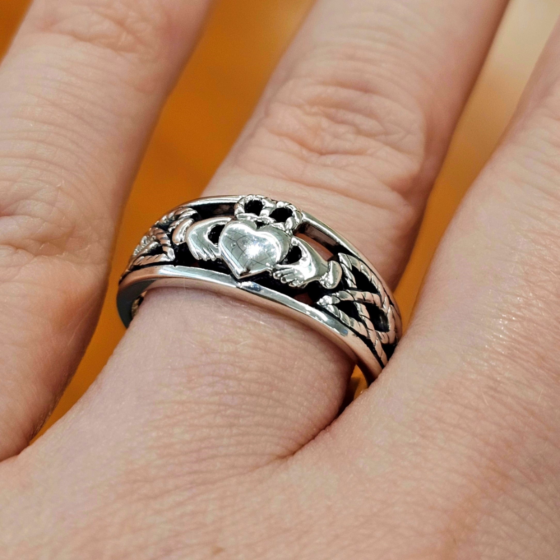 Sterling Tapered Claddagh Ring Mark Jewellers La Crosse, WI