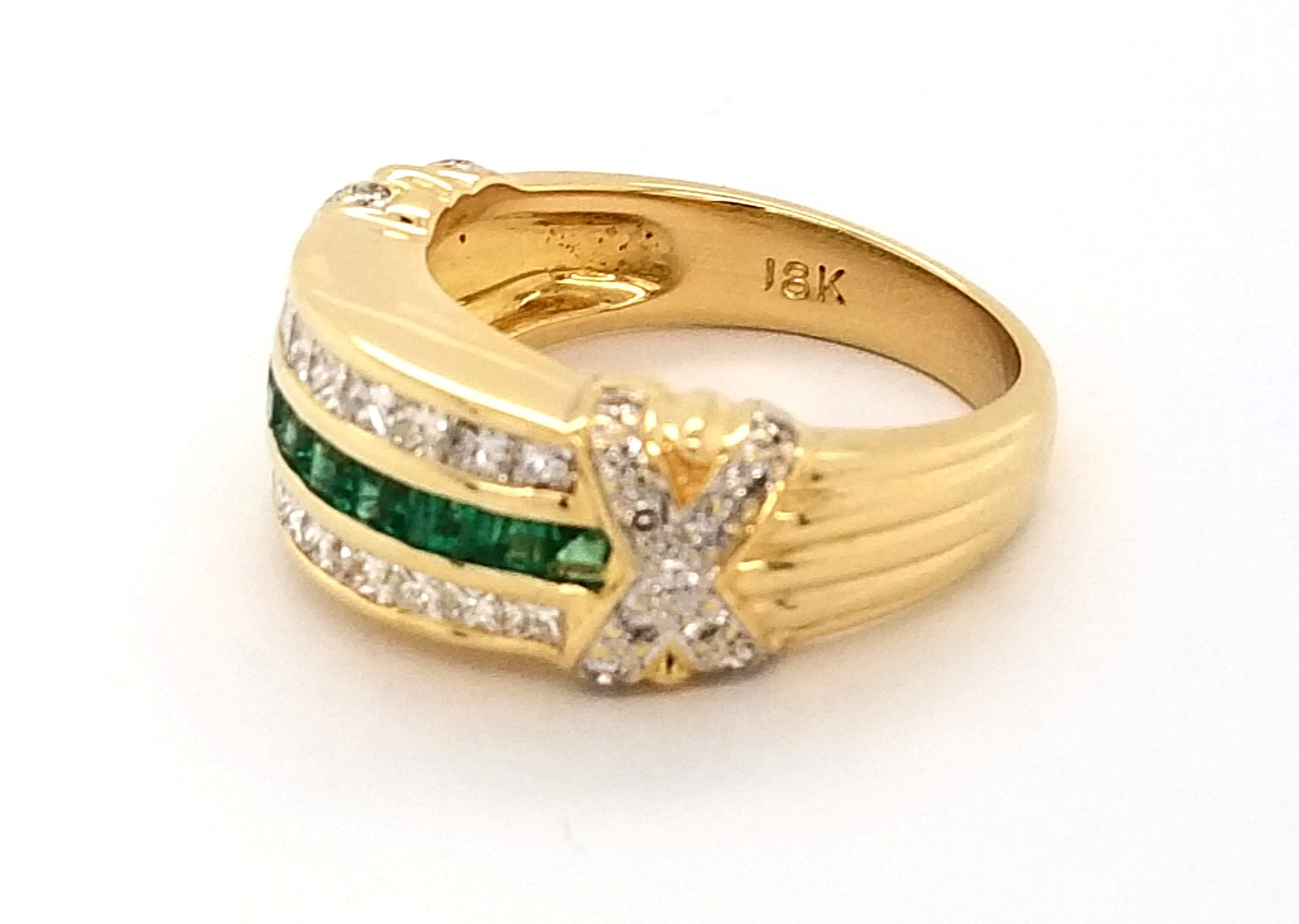 Estate Diamond & Emerald Ring Mark Jewellers La Crosse, WI