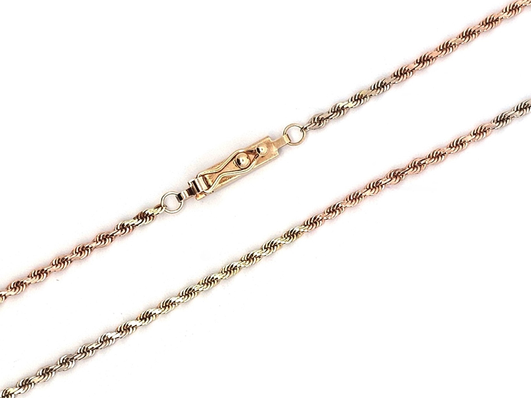 Tri color gold rope chain 2025
