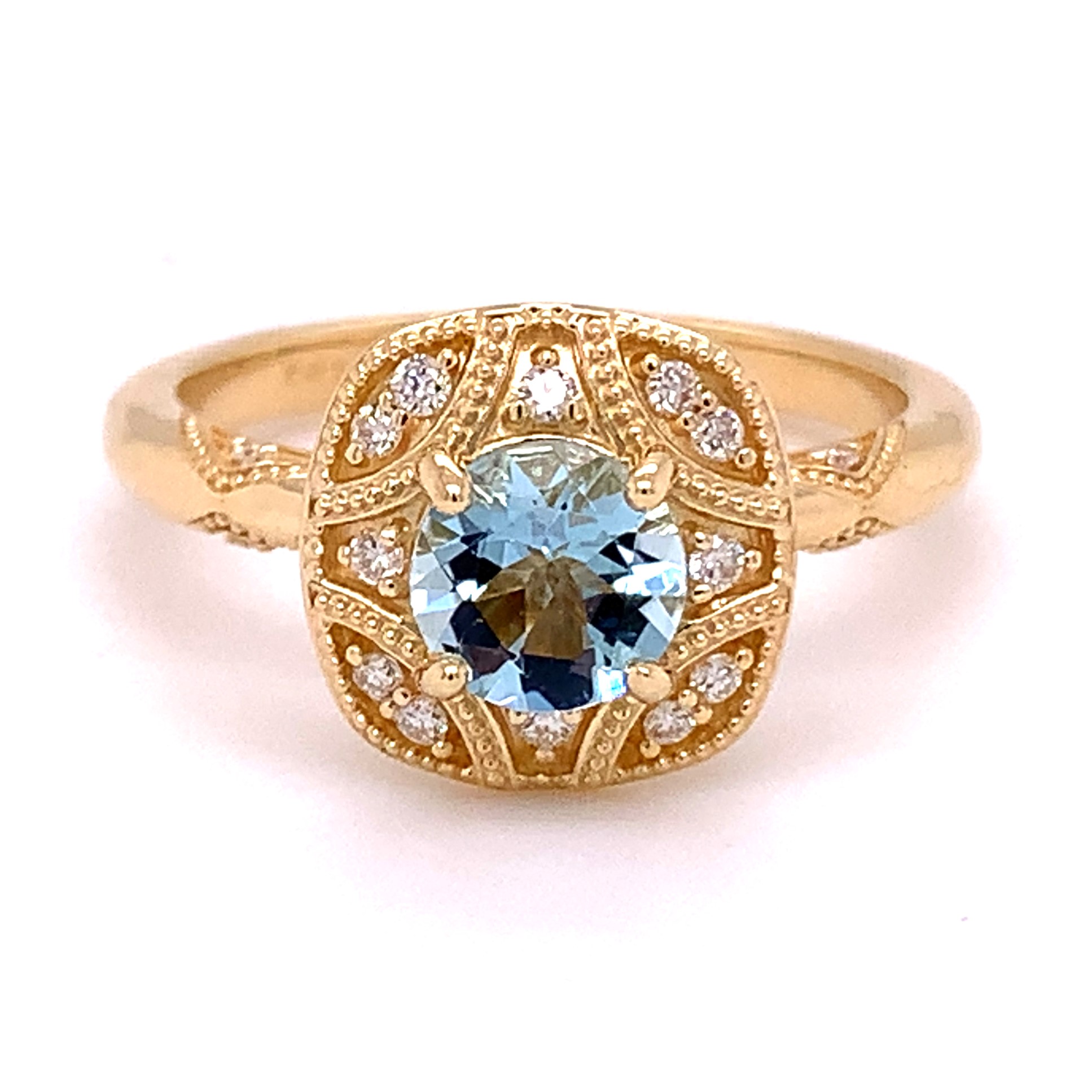 Fashion Ring 0022002000326 14KW Colored Stone Rings Mathew