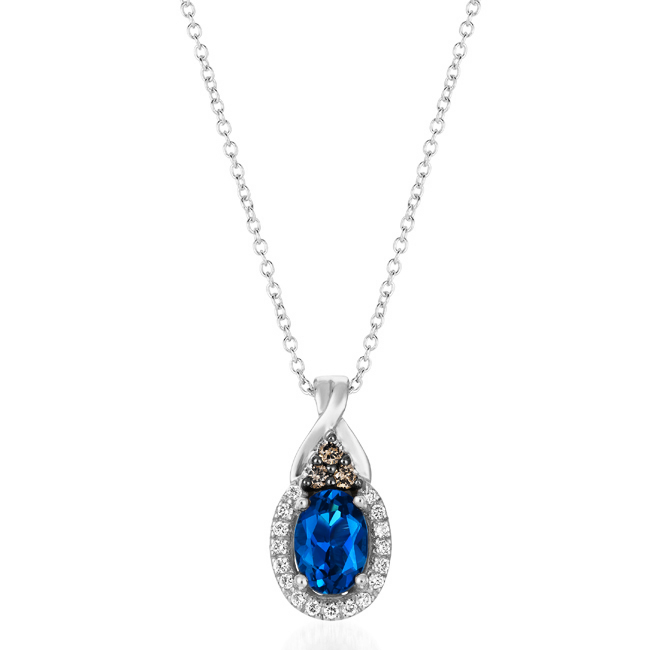 Levian blue topaz necklace 2025