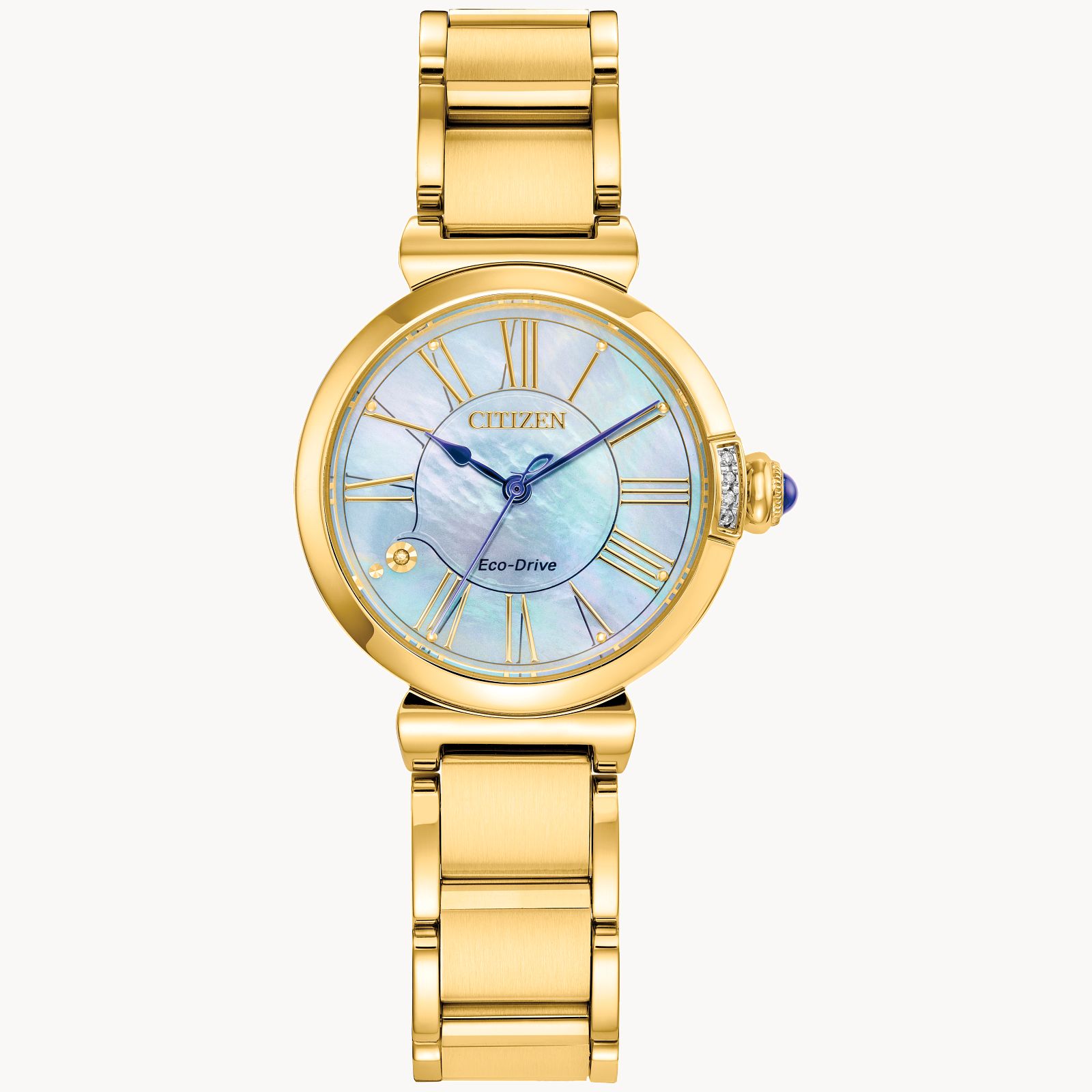 Citizen Eco-Drive Ladies Watch Two-Tone Diamond Accent MOP Dial CITIZEN Eco-Drive Diamond Accent Bezel Two Tone Women main image 3