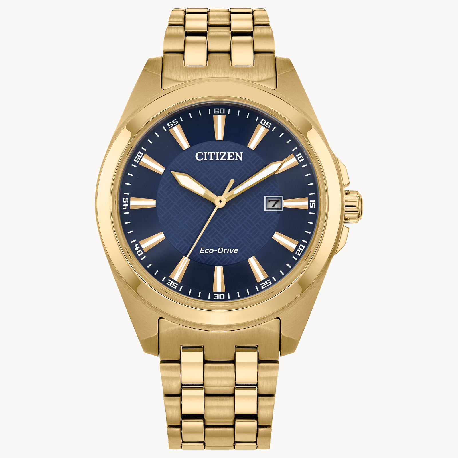 Men's Gold Tone Blue Face Citizen Watch