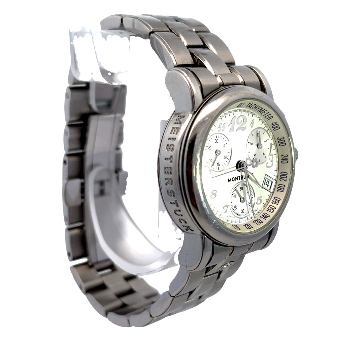 Montblanc Silver Stainless Steel Chronograph Watch | Miner's Den