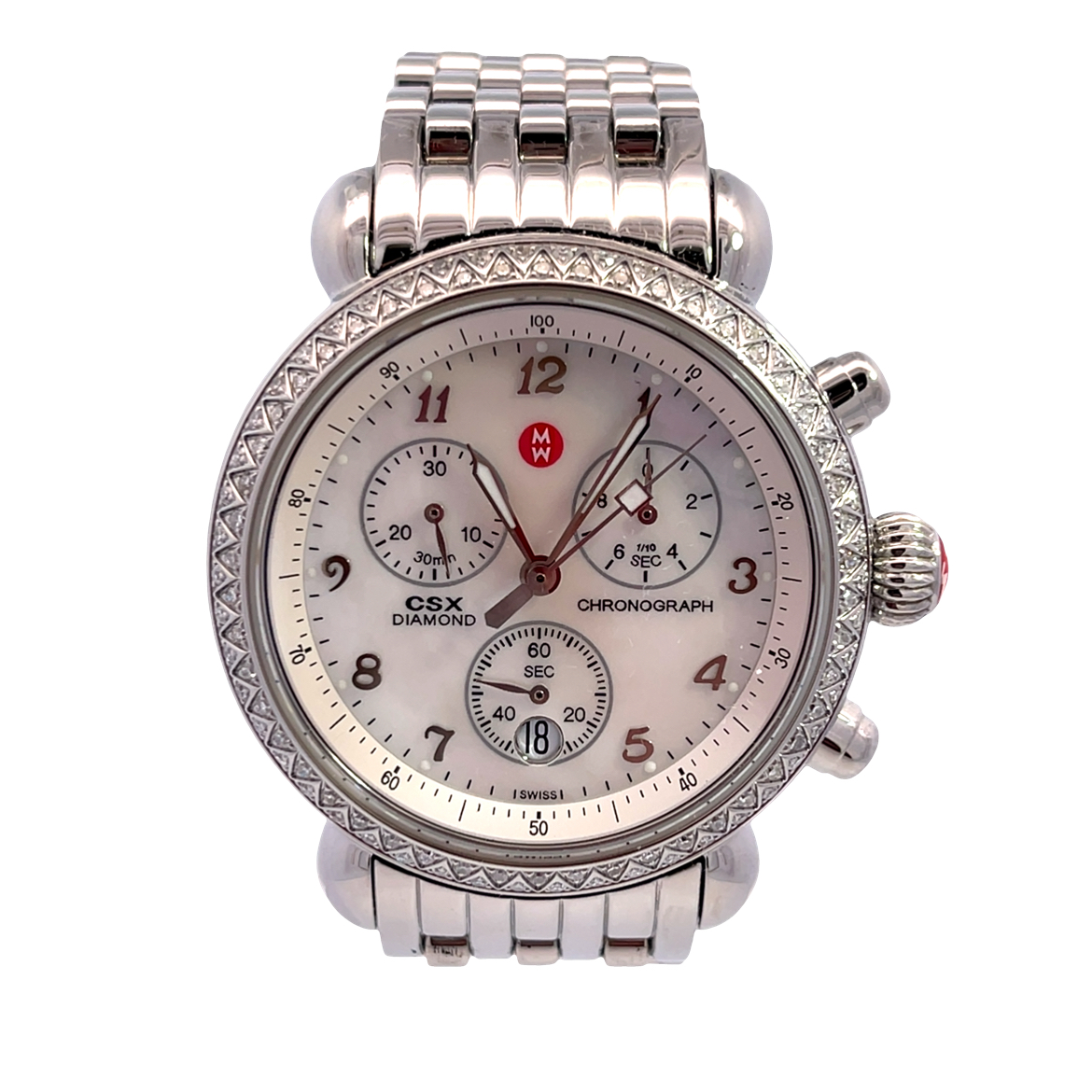 Michele Stainless Steel Chronograph Watch 001-590-02172  display picture 2