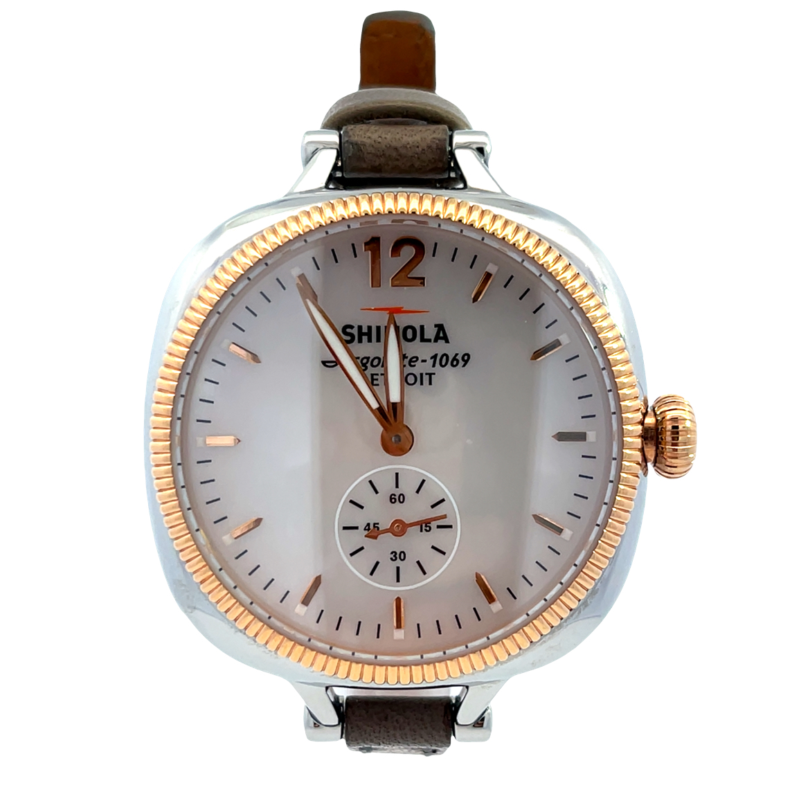 Shinola Gomelsky 1069 Grey Leather Quartz Watch | Miner's Den