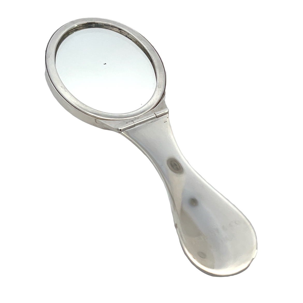 美品 CAMERON & CO Tiffany Starling Silver Tiffany & Co Sterling Silver Folding Compact Mirror
