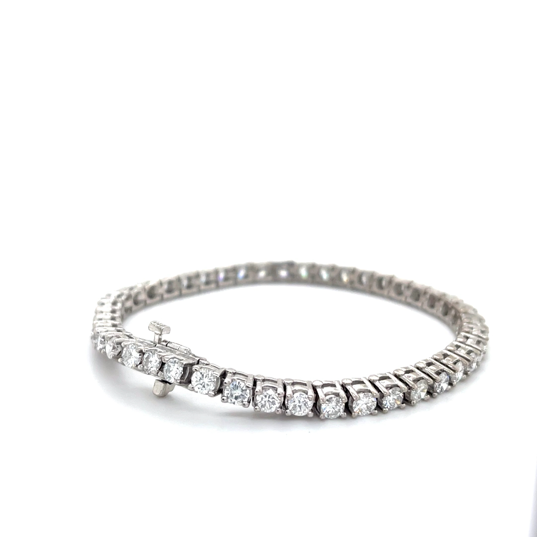 14KW Estate Diamond Tennis Bracelet 001-107-00186 | Minor