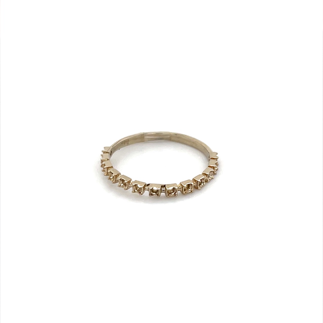 MJ 14K White Gold Half Anniversary Mounting 001-140-00084