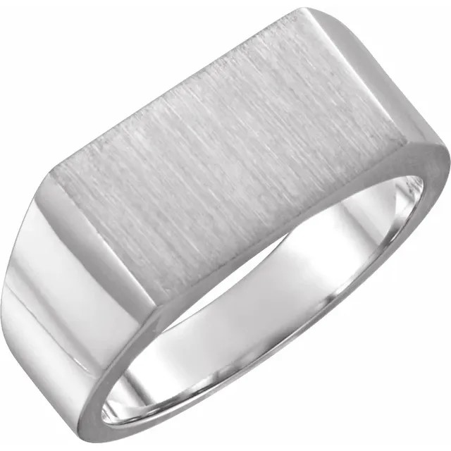 LAVER / ラバーRECTANGLE SIGNET RING Blake's Men's 10K Solid Yellow Gold Rectangle Signet Ring