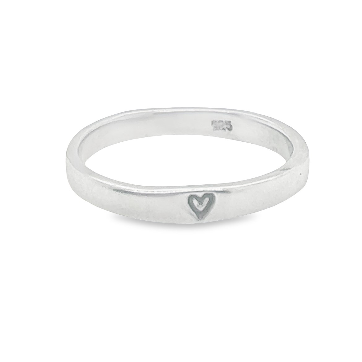 Silver Heart Ring by Slate and Tell 001-620-00583 SS Norman