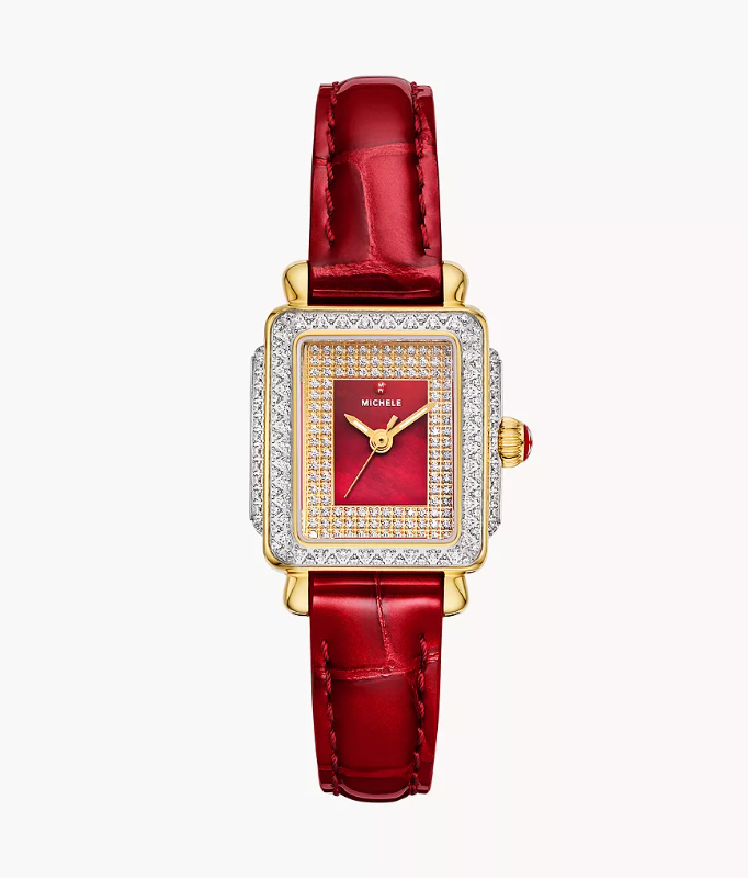 Michele Deco Madison 18K Gold Diamond Watch 389203_0.png main image 4