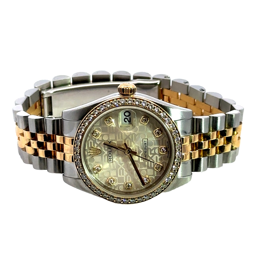 Rolex Datejust 18KY and Stainless Steel 500-00208 Monarch