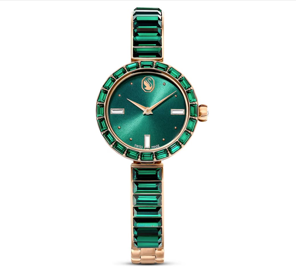 Swarovski Swarovski Matrix Bangle Watch, Green 002-551-01090