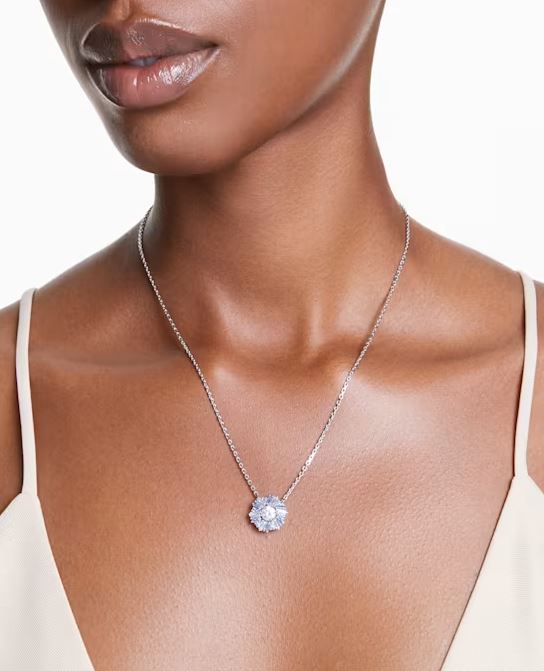 Swarovski Idyllia Pendant - Flower, Blue 002-605-05750 | Orin 