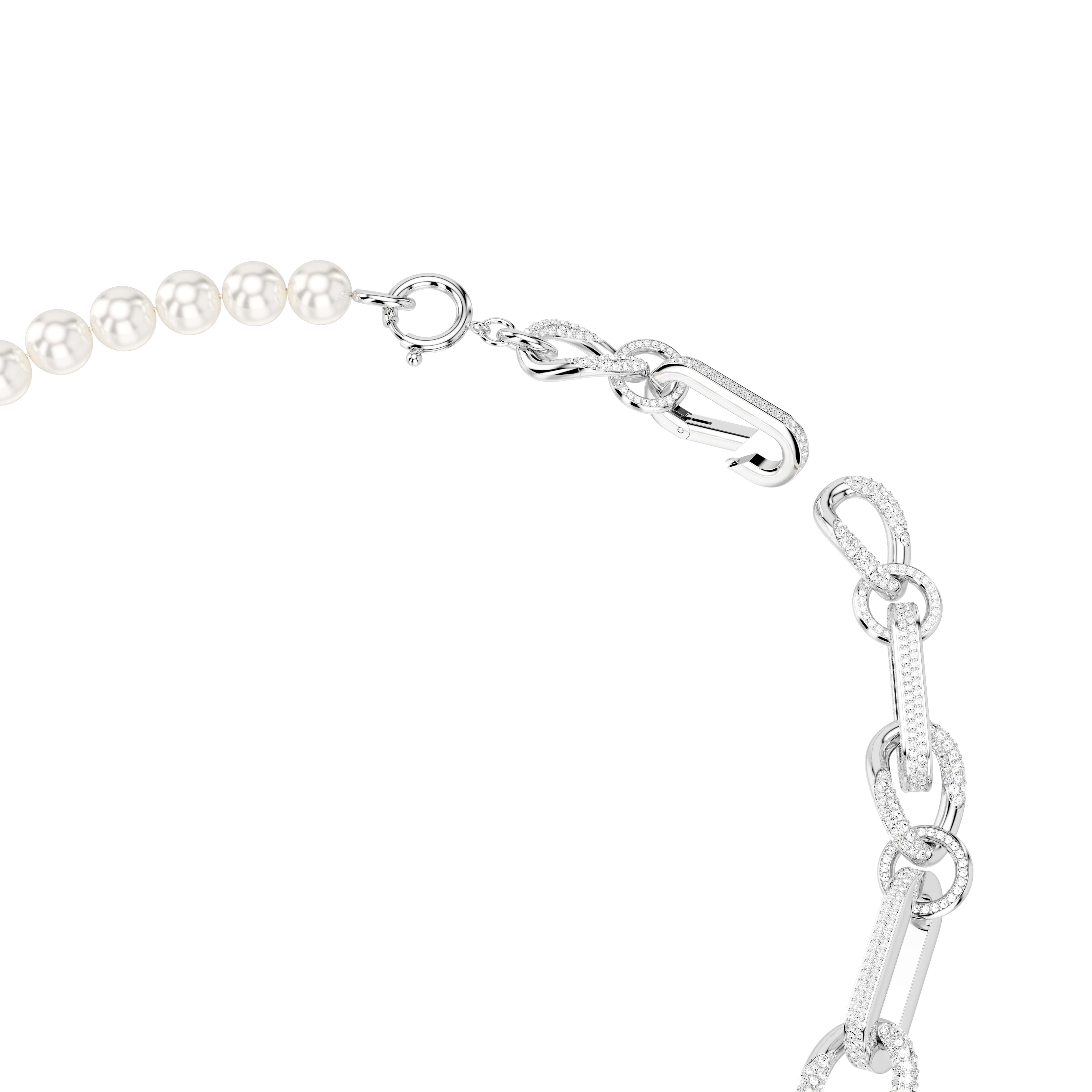 Swarovski Dextera Necklace - Crystal, Pearl, Mixed Links