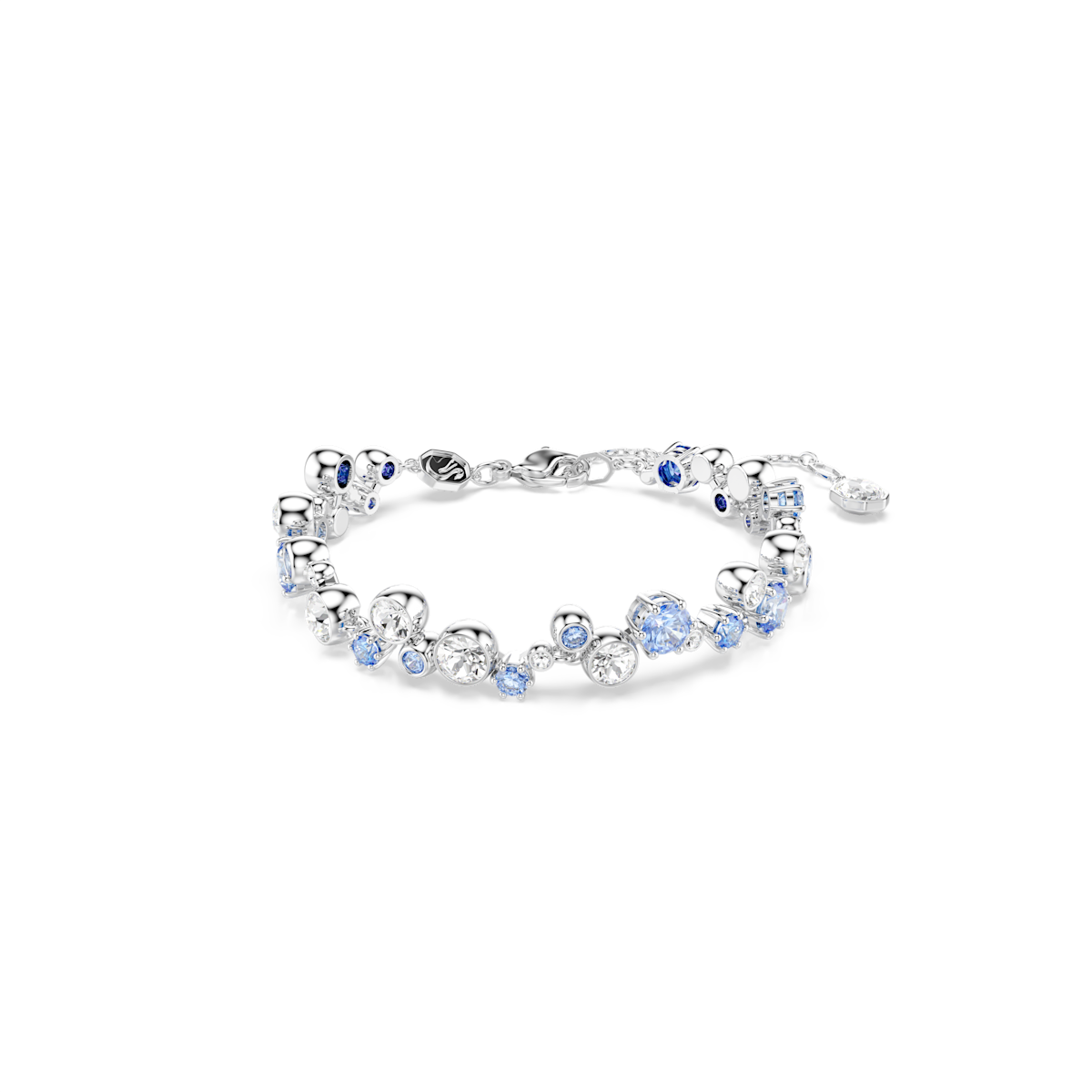 Swarovski Constella Bracelet, Mixed Cuts, Blue, Rhodium Plat