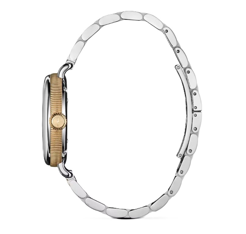 Shinola 34mm Birdy Mother Of Pearl Two-Tone Bracelet All Links Included Mother of Pearl Birdy 34mm Bracelet Watch | Olivela main image 3