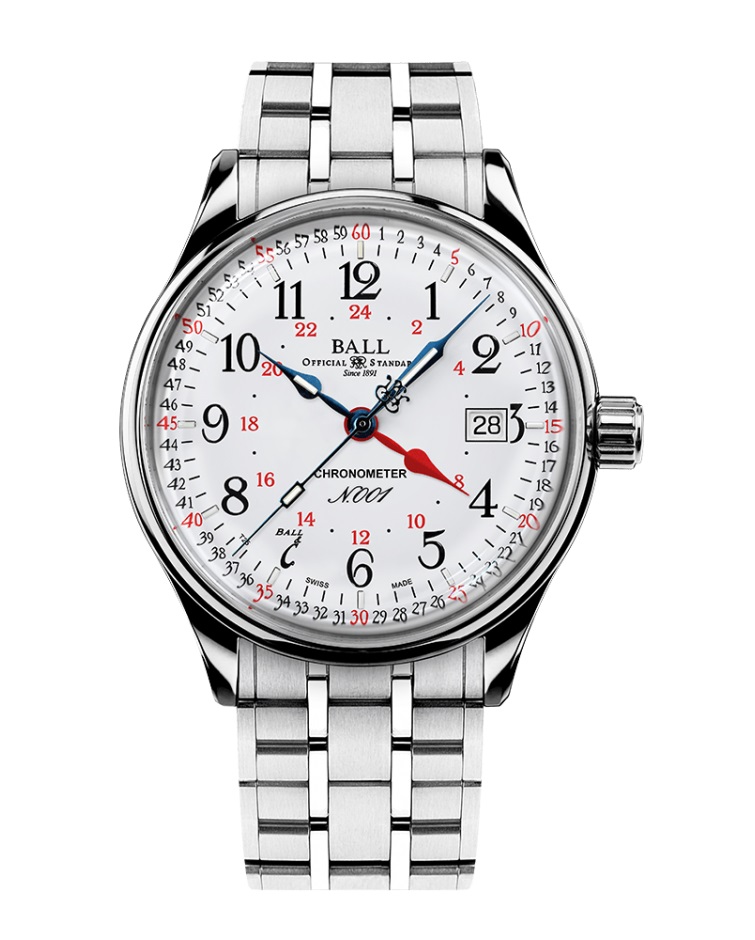 BALL Trainmaster Standard Time GMT 40mm