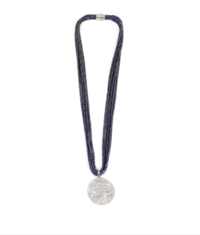 Luca Lorenzini Dark Blue Au Silk Necklace 001 605 01536 Peter Co Jewelers Avon Lake Oh - Silver Necklace Pendant Au Luca Lorenzini Dark Blue Au Silk Necklace 001 605 01536 Peter Co Jewelers Avon Lake Oh - Silver Necklace Pendant Au