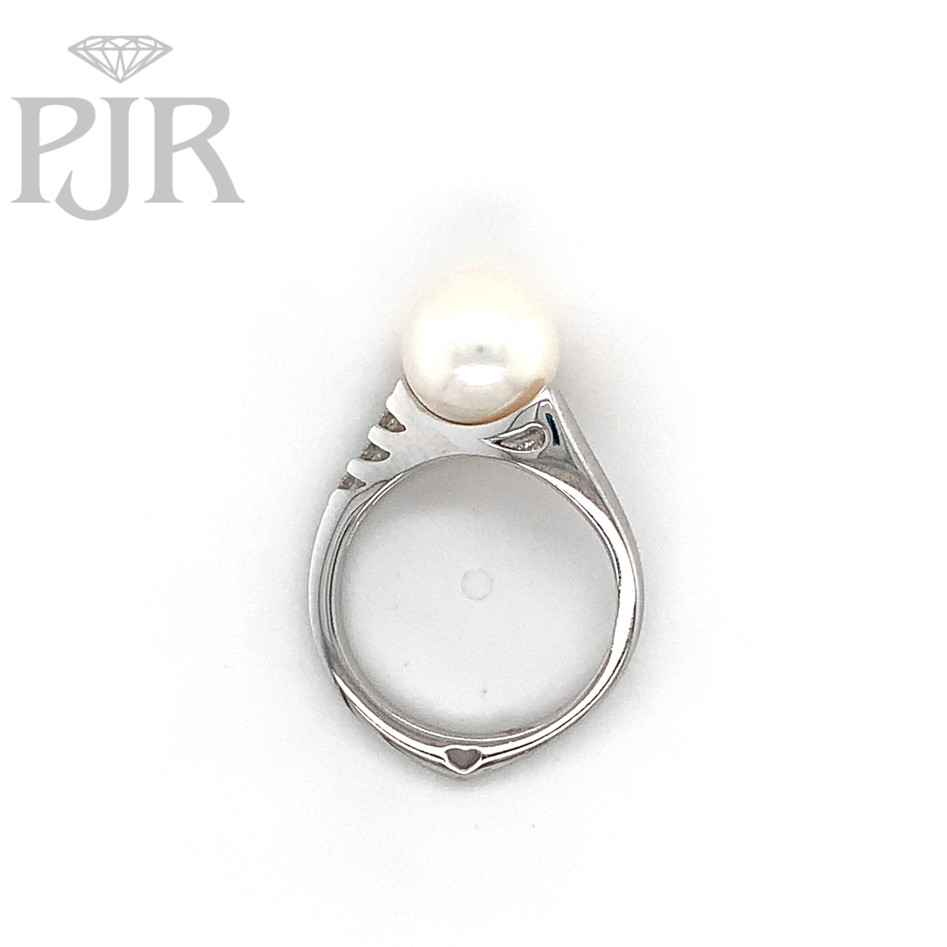 Pearl Ring 001-300-00034 18KW - Pearl Rings | P.J. Rossi Jewelers