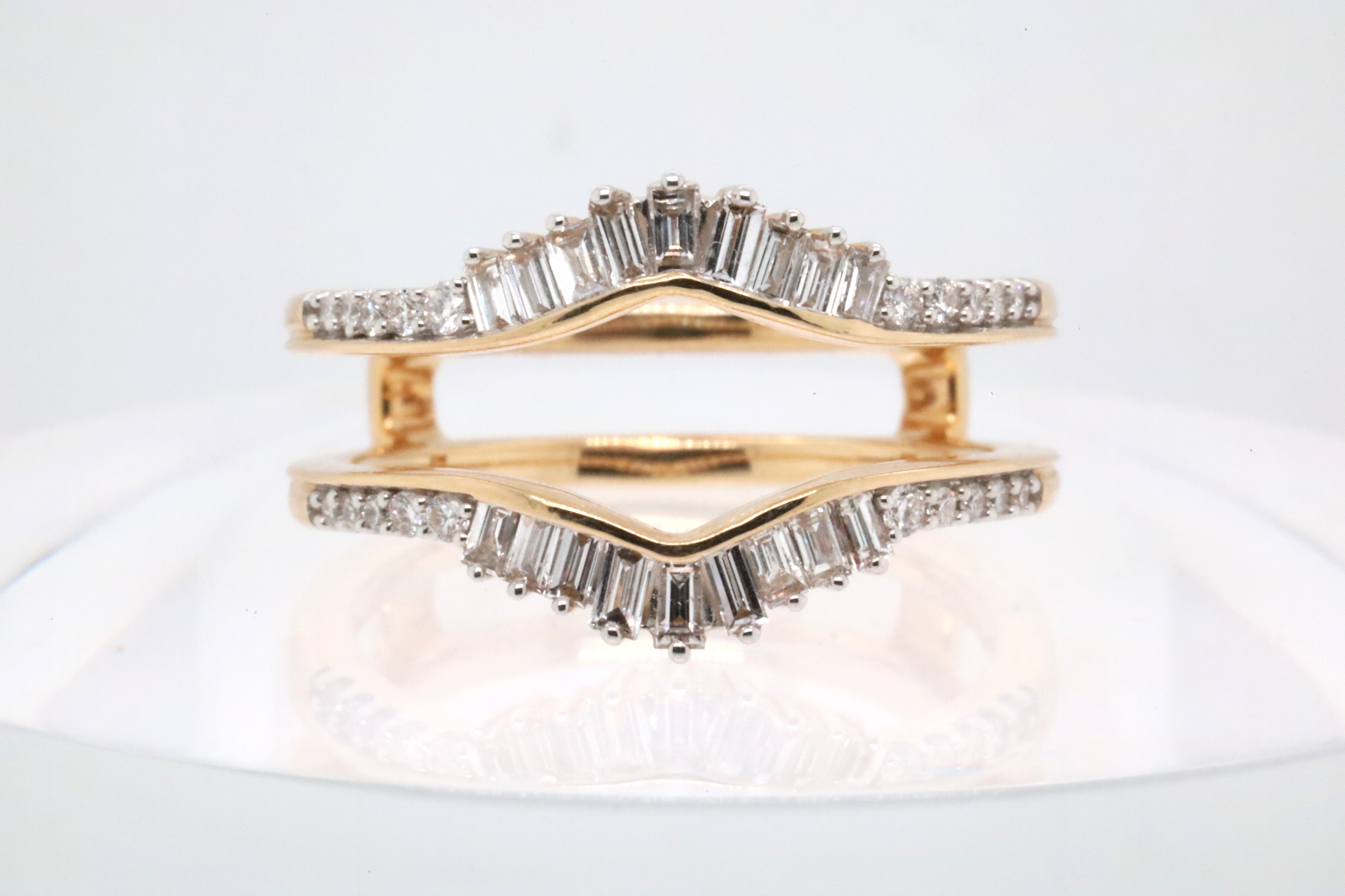 Wedding ring guard gold | Beachweddingtips.com