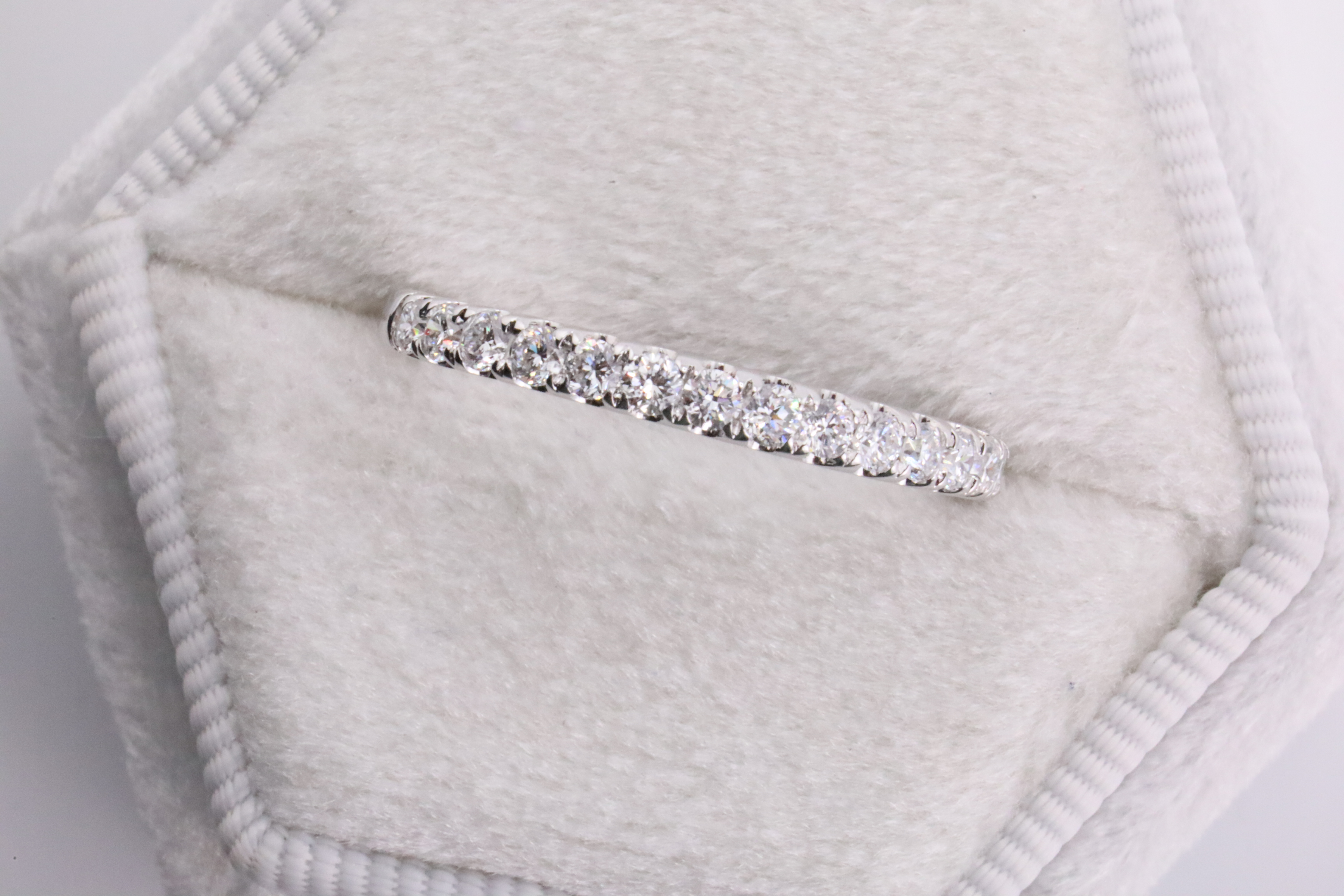 14KW Lab-Grown Diamond Band, Prong Set, .50CT TWT