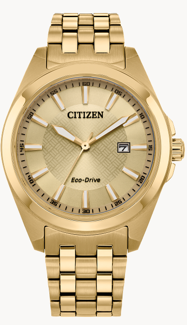 CITIZEN Eco-Drive イエローストーン Citizens Eco Drive Stainless/Yellow Bracelet Watch