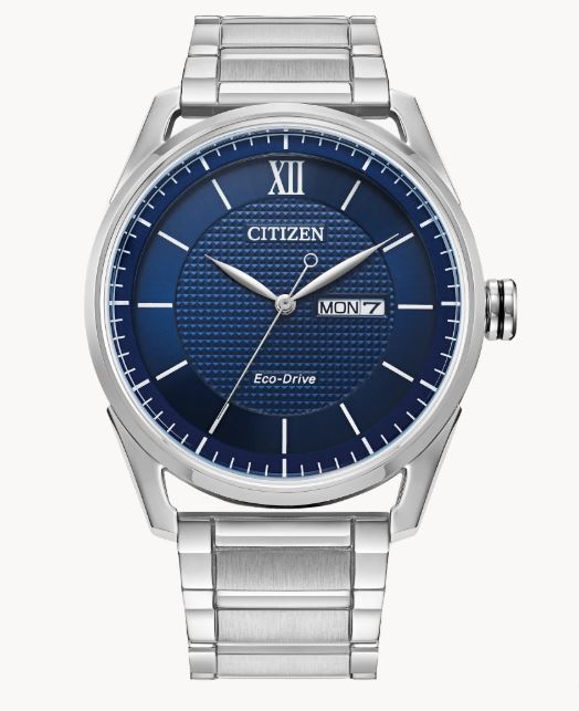 citizen eco-drive classic dress men's watch product info and reviews Mens Citizen Eco-Drive Corso Champagne Dial Watch-AW0092-07Q Ash Brown/Champagne