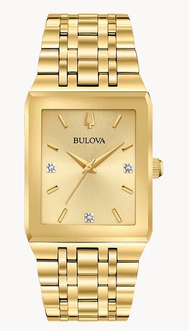 Bulova Women's Quadra Quartz Gold Tone Watch 001-558-00011