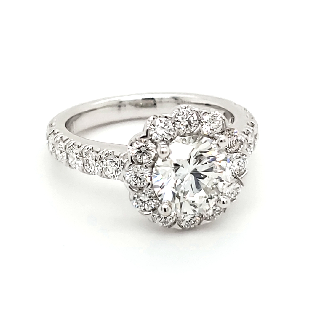 gemstone halo engagement rings